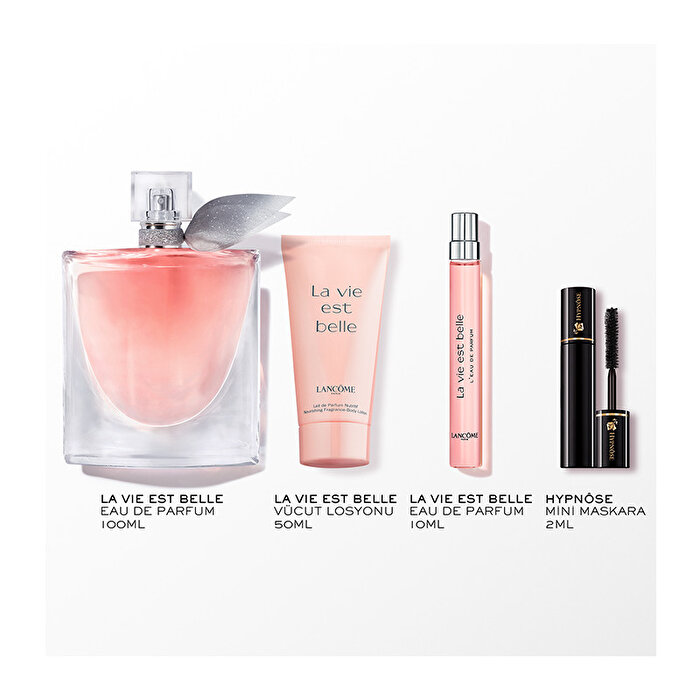 La Vie Est Belle EDP 100ML + 10ML + Losyon + Mini Maskara Yılbaşı  Seti-3614274330663-076601a3