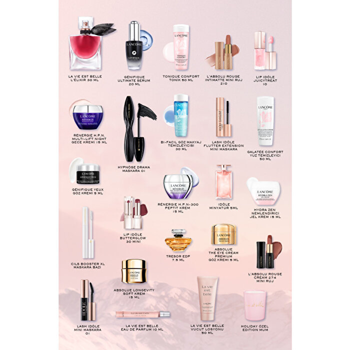 contenido del calendario de lancome 2025